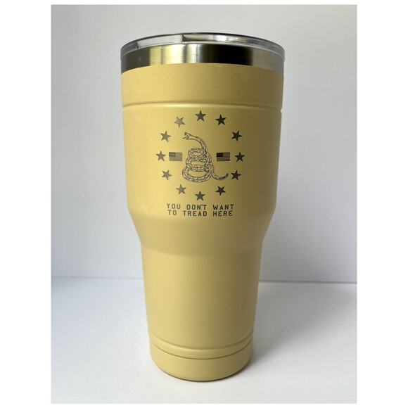 Lincoln Outfitters Don't Tread On Me 30oz Insulated Tumbler Cup - Picture 1 of 13
